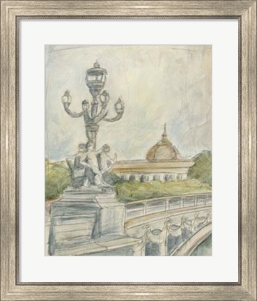 Framed View of Paris IV Print