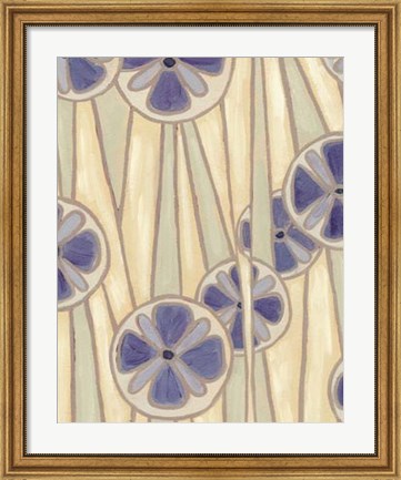 Framed Lavender Reeds II Print