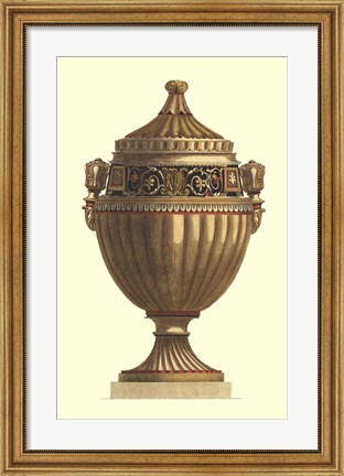 Framed Empire Urn IV Print