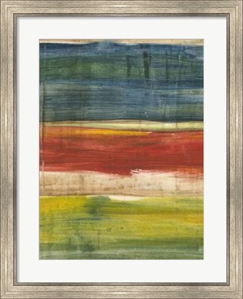 Framed Vibrant Abstract I Print