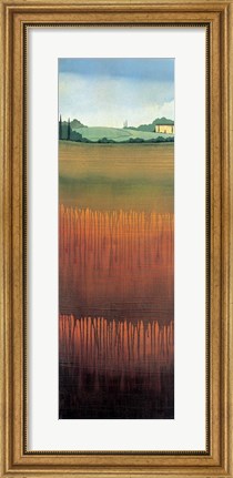 Framed Tuscan Fields II Print