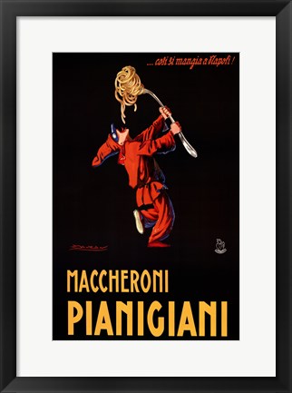 Framed Maccheroni Pianigiani 1922 Print