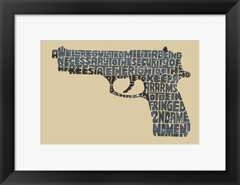 Framed Right to Bear Arms Print