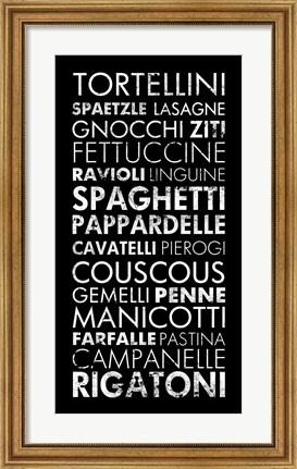 Framed Pasta II Print