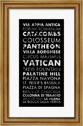 Framed Rome II Print