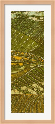 Framed Vineyard Batik I Print