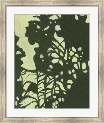 Framed Exotic Silhouette II Print