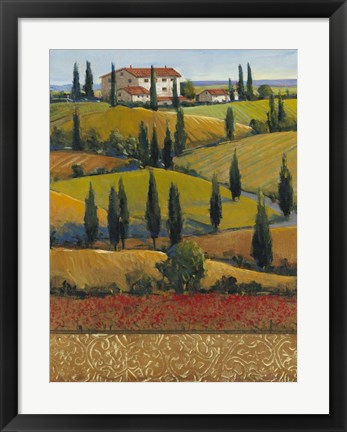 Framed Hilltop Villa II Print