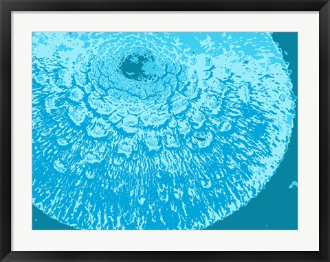 Framed Blue Abstract Print