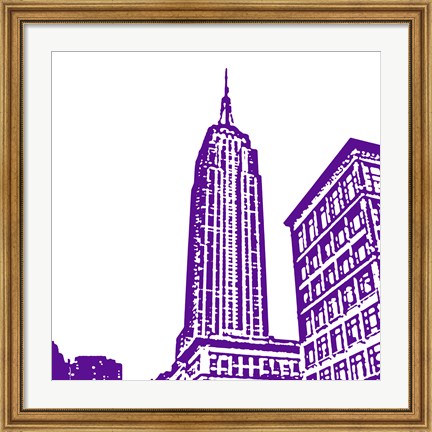 Framed Purple Empire Print