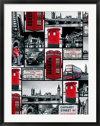 Framed London Repeat Print