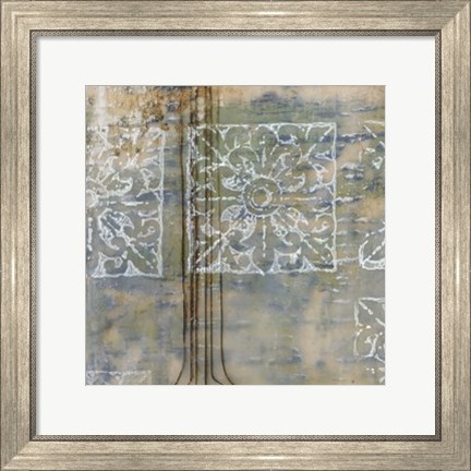 Framed Floating Patterns II Print