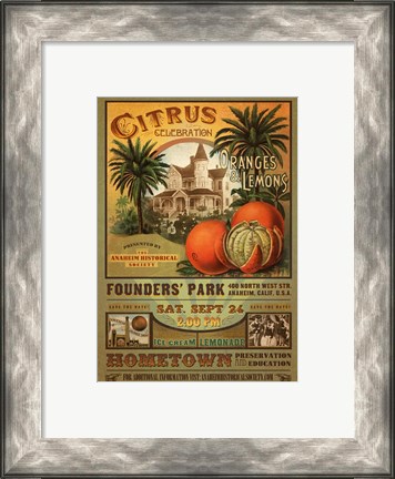 Framed 2011 Anaheim Citrus Celebration Print