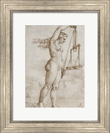 Framed Allegory of Justice Print