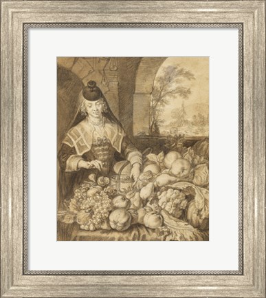 Framed Saint Jerome Hearing the Trumpet of the Last Judgement - food Print