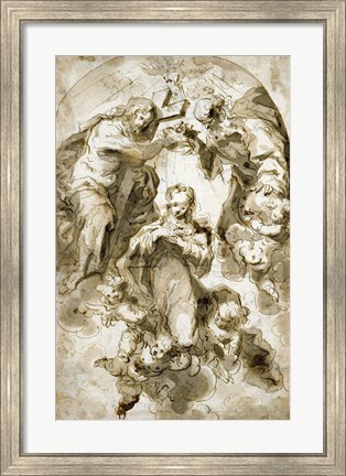 Framed Coronation of the Virgin Print