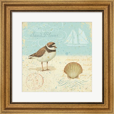 Framed Natural Seashore I Print