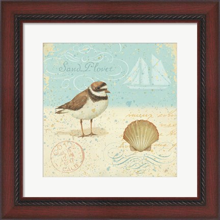 Framed Natural Seashore I Print