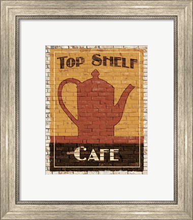 Framed Top Shelf Cafe Print