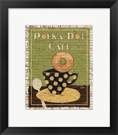 Framed Polka Dot Cafe Print