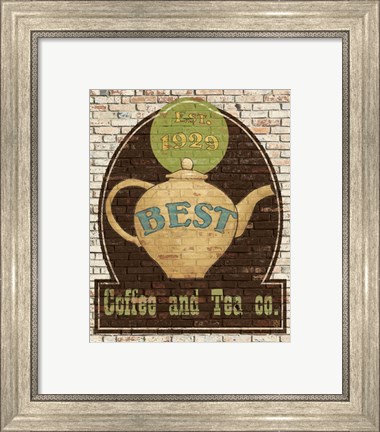 Framed Best Coffee and Tea Print