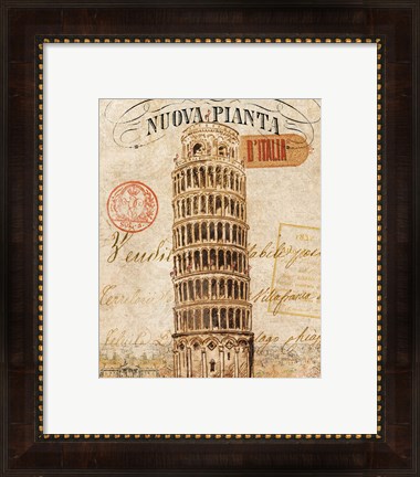 Framed Letter from Pisa Print