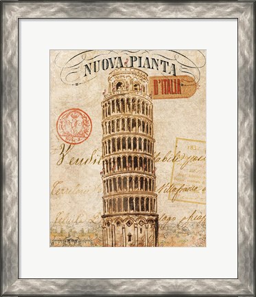 Framed Letter from Pisa Print