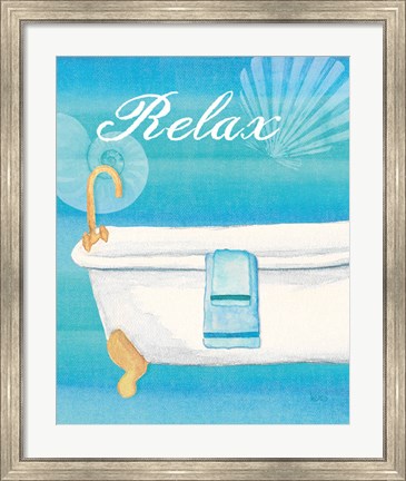 Framed Seashells Spa II Print