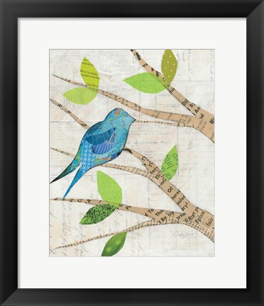 Framed Birds in Spring I Print