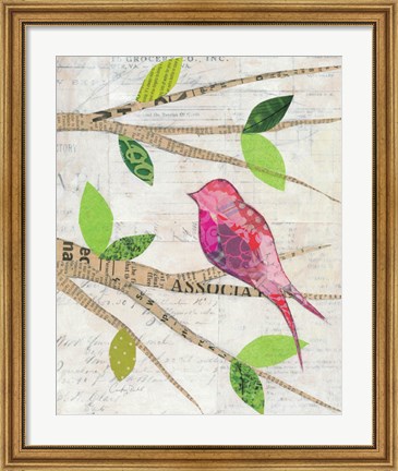 Framed Birds in Spring IV Print