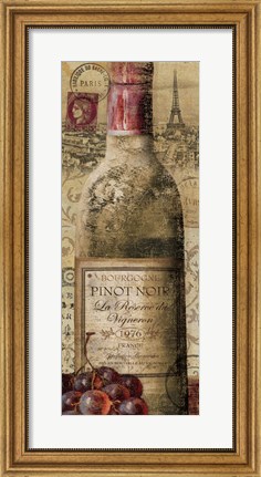 Framed European Wines II Print