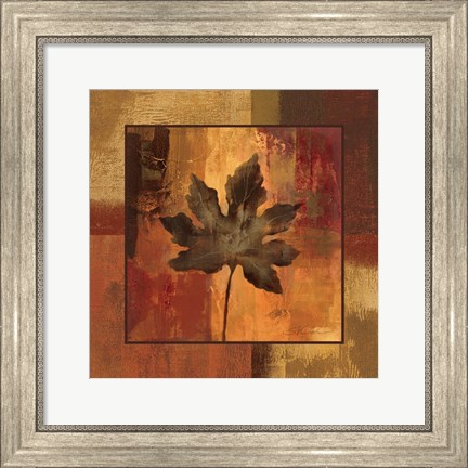 Framed October Leaf I Print