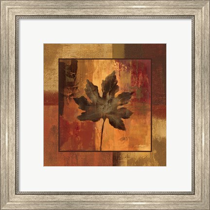 Framed October Leaf I Print