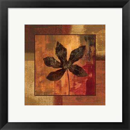 Framed October Leaf IV Print