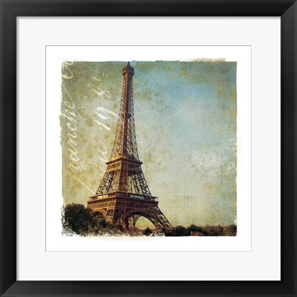 Framed Golden Age of Paris I Print