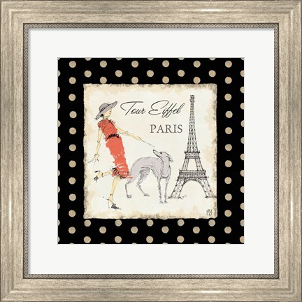 Framed Ladies in Paris II Print