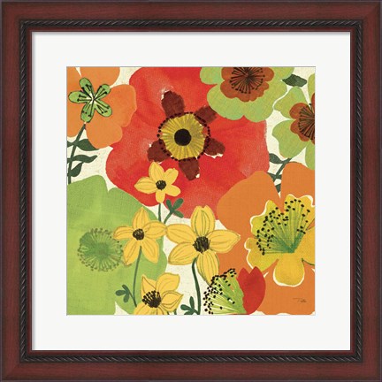 Framed Garden Brights II Print