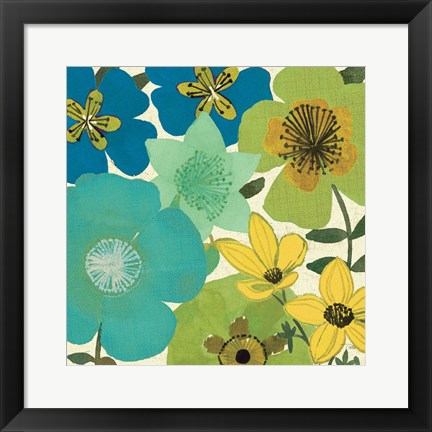 Framed Garden Brights Cool III Print