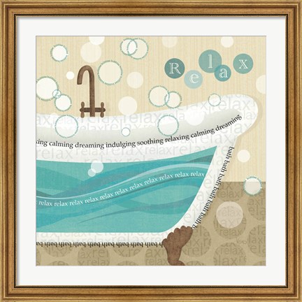 Framed Dancing Bubbles II Print