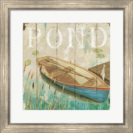 Framed Waterside II Print