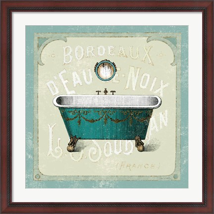 Framed Parisian Bath IV Print