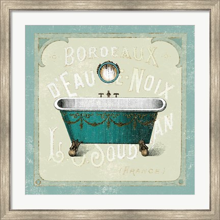 Framed Parisian Bath IV Print