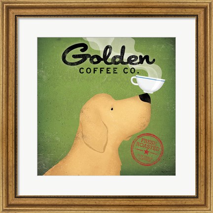 Framed Golden Dog Coffee Co. Print