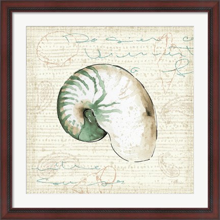 Framed Ocean Prints III Print