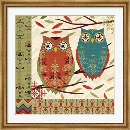 Framed Hoot I Print