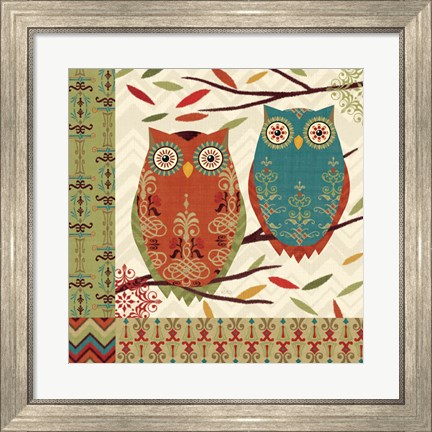 Framed Hoot I Print