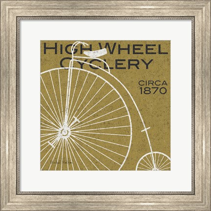 Framed High Wheel Cyclery Print