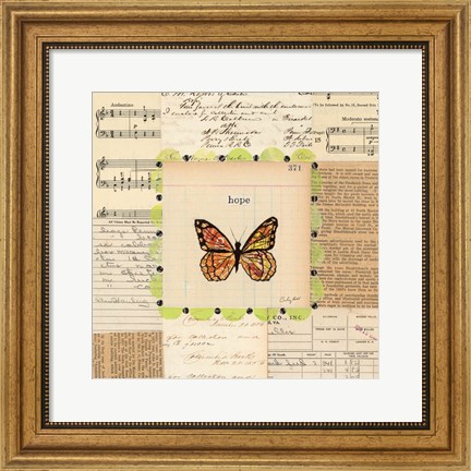 Framed Hope Butterfly Print