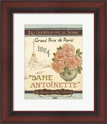 Framed French Seed Packet II Print