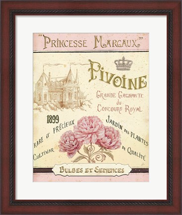 Framed French Seed Packet III Print